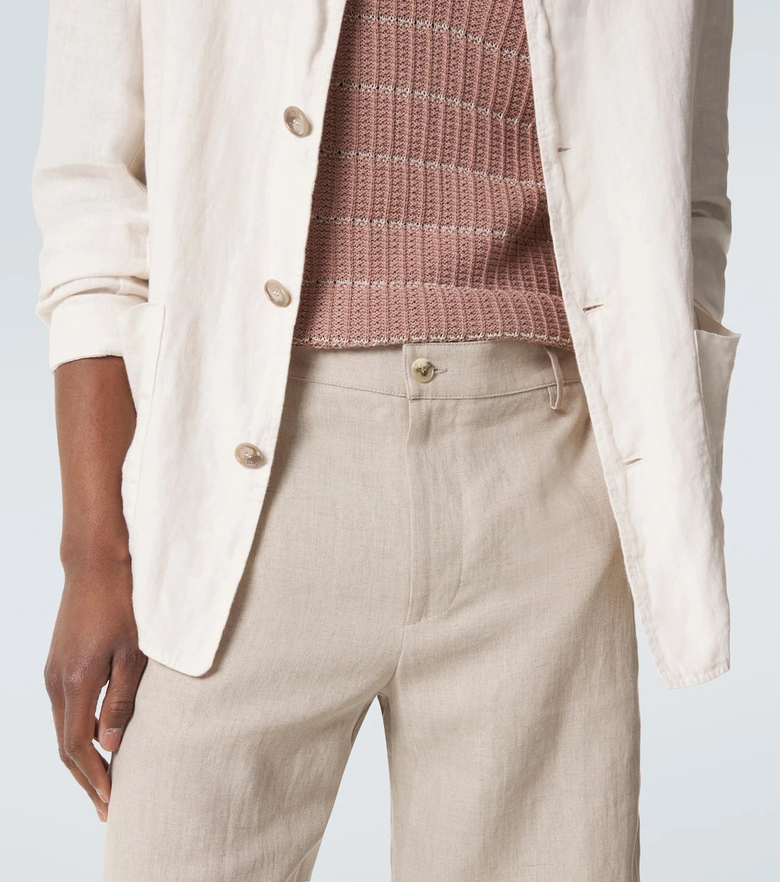 Canali - Linen Bermuda shorts