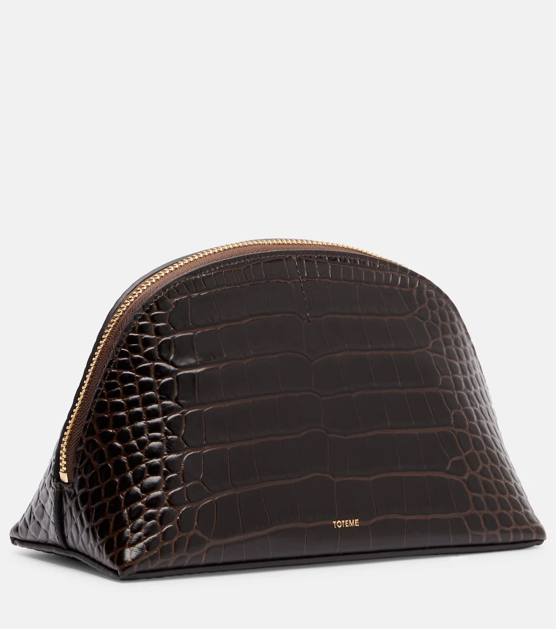 Toteme - Small croc-effect leather pouch