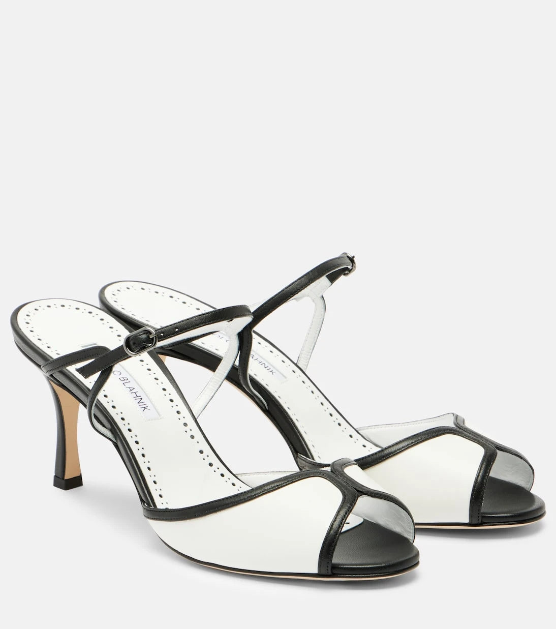 Manolo Blahnik - Versari 70 leather mules