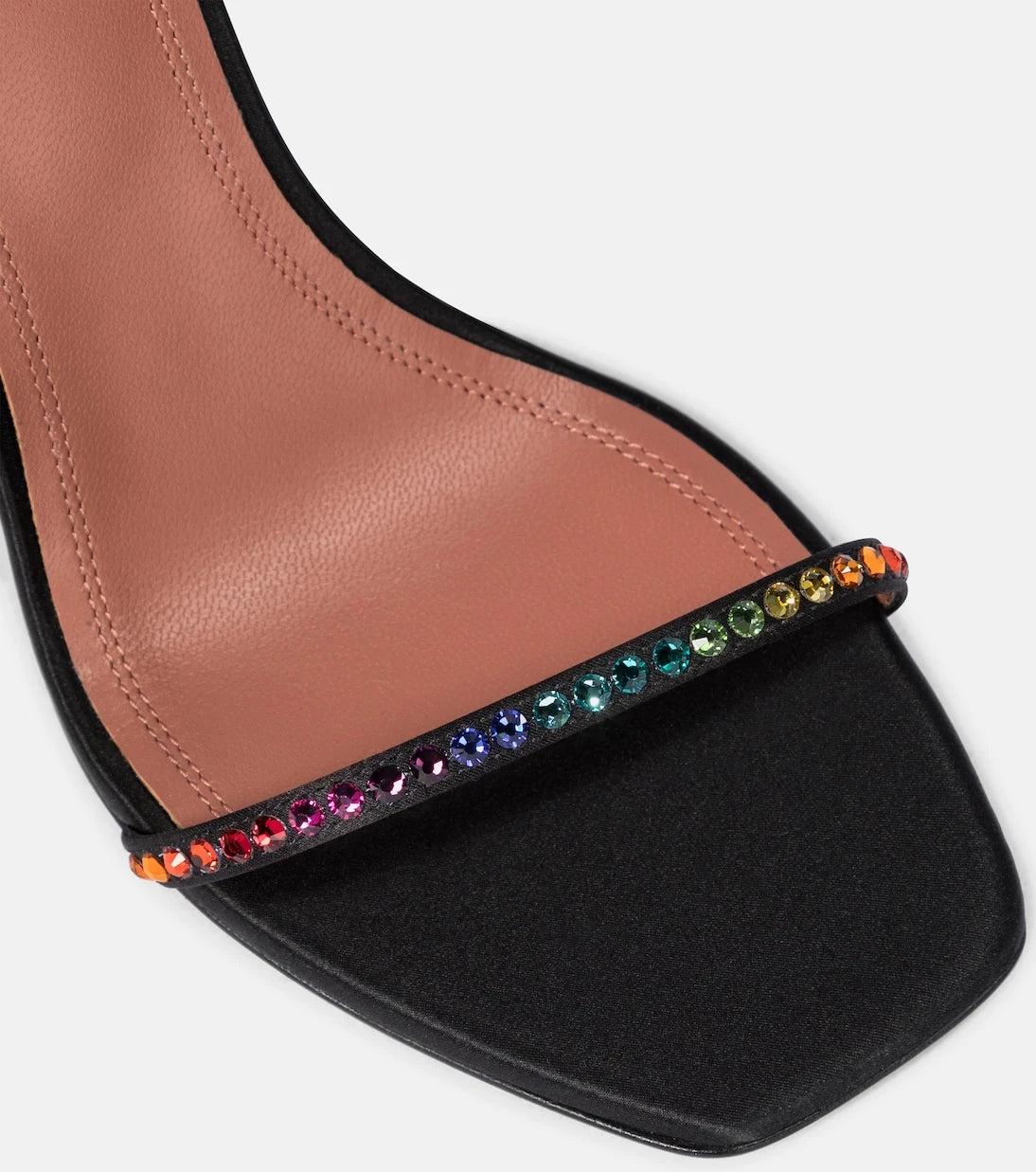 Amina Muaddi - x AWGE LSD embellished satin sandals