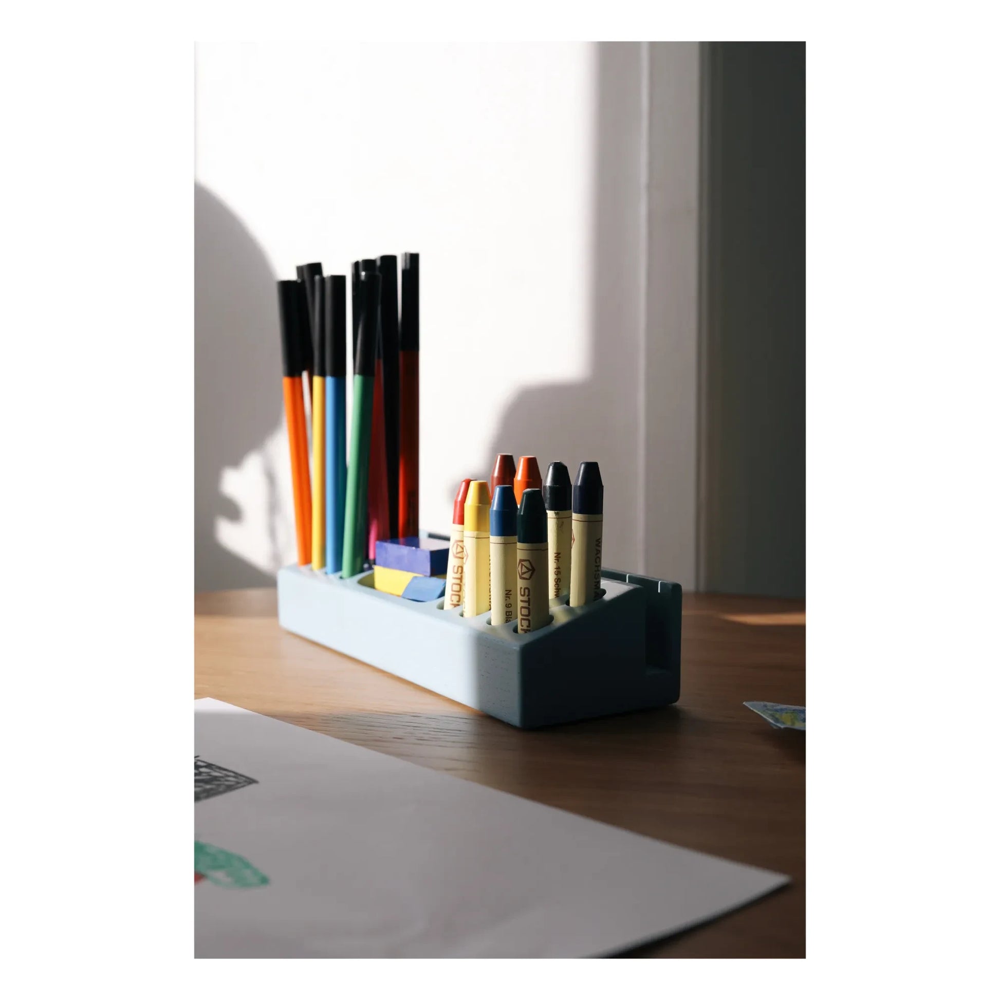 Nofred - Ash Wood Pencil Holder | Light blue