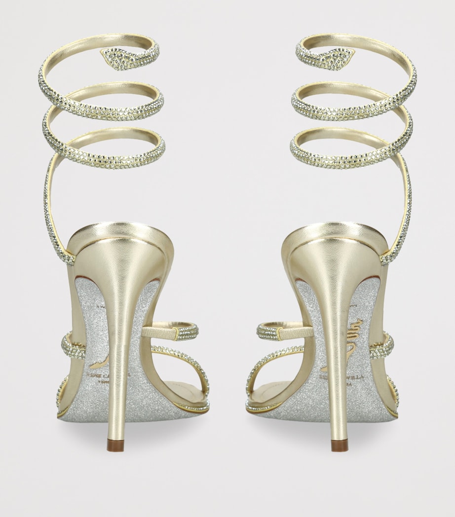 René Caovilla Embellished Cleo Heeled Sandals 105