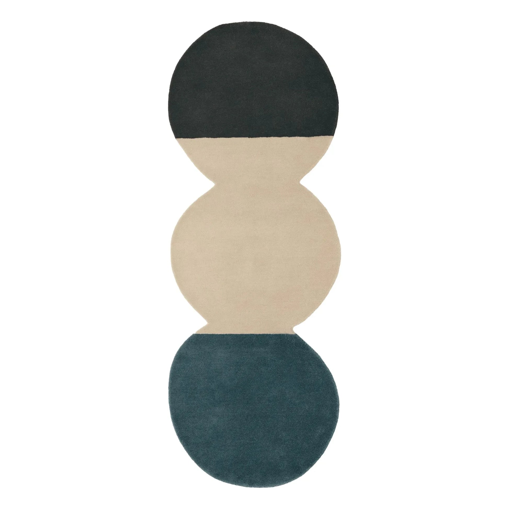 Nanimarquina - Pearls Runner 3 wool carpet | Blue