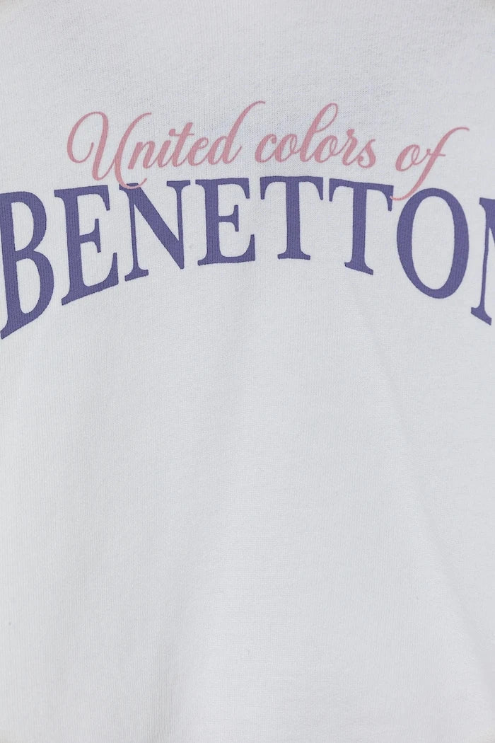 United Colors of Benetton Çocuk Pamuklu Sweatshirt