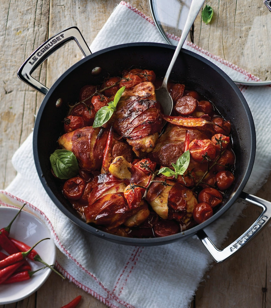 Toughened Non-Stick Shallow Casserole Dish (24cm)