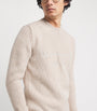 Eleventy Beige Wool Embroidered Sweater