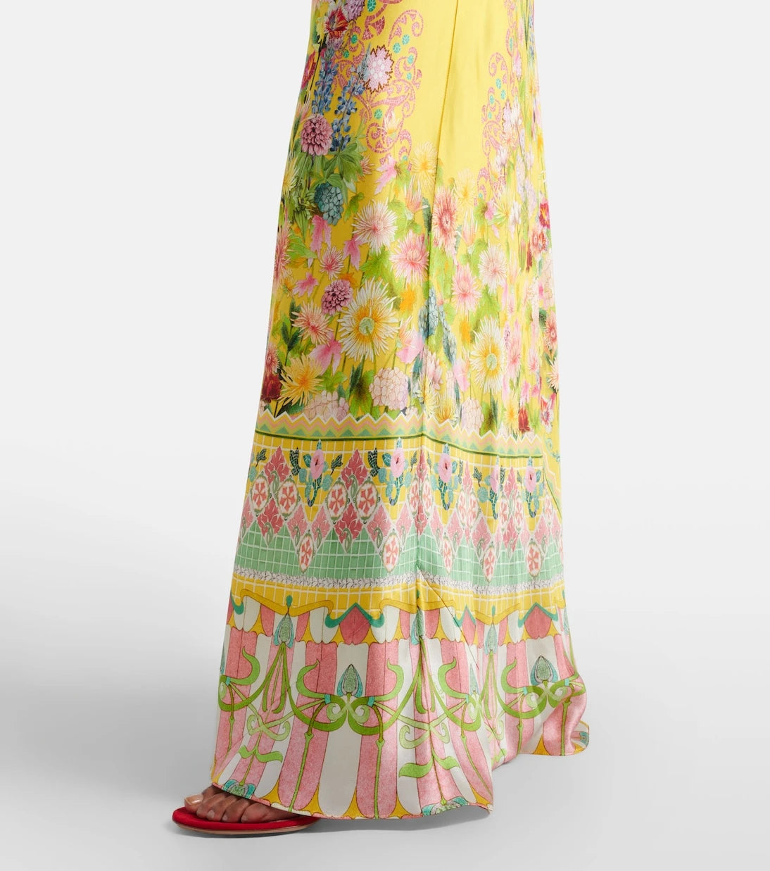 Camilla - Printed silk charmeuse maxi dress