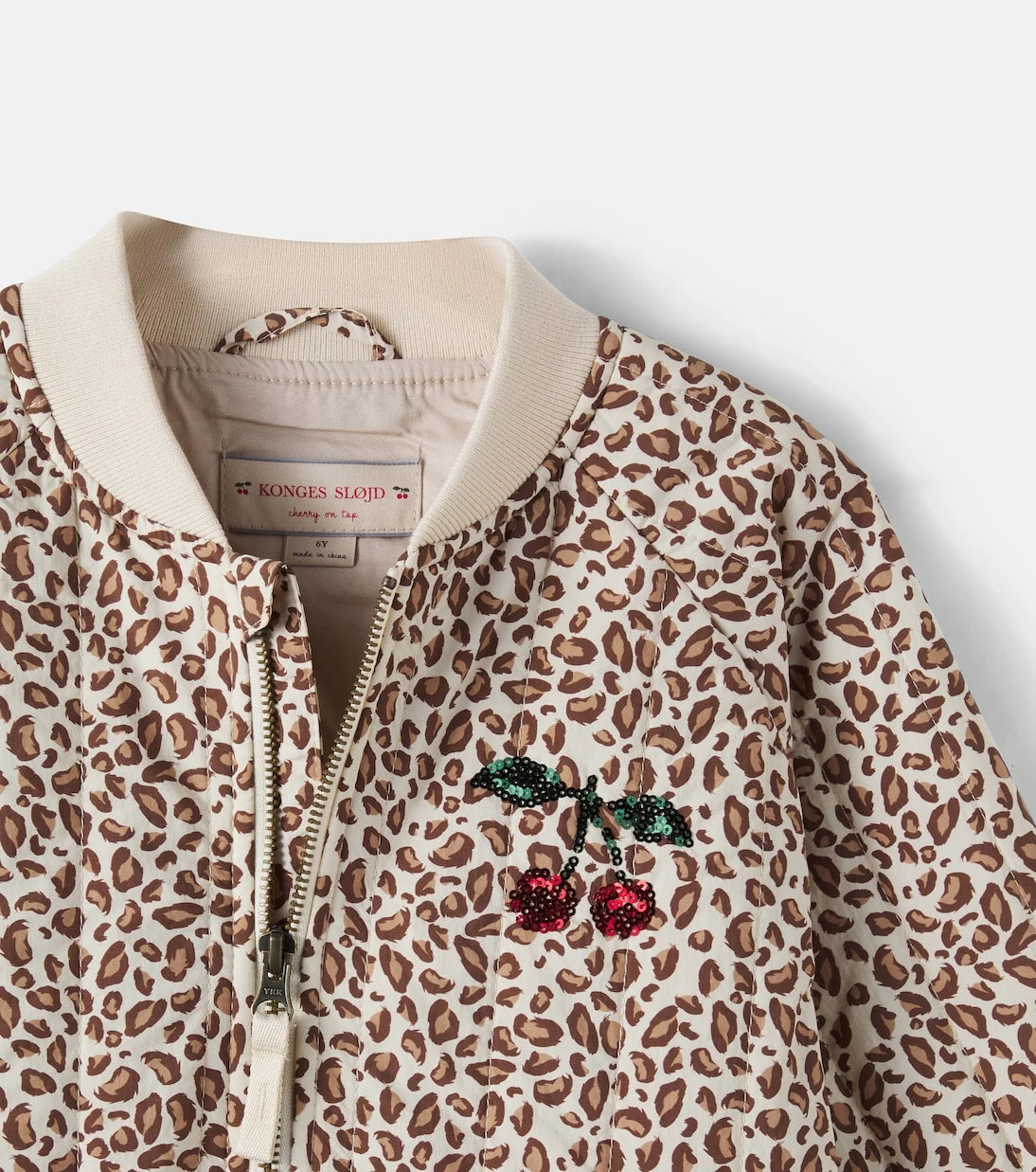 Konges Sløjd - Juno leopard-print sequined bomber jacket