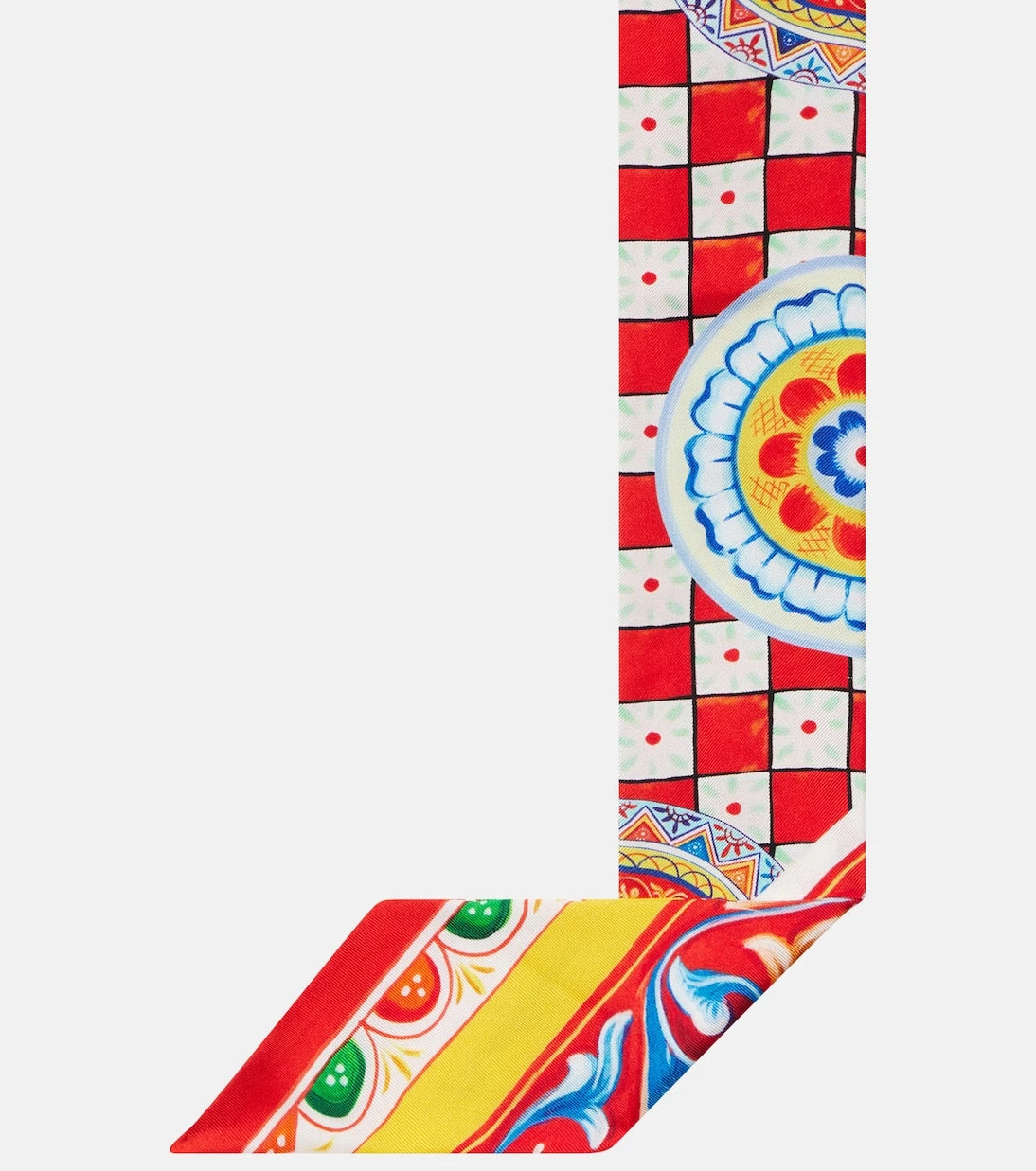 Dolce&Gabbana - Carretto silk twill scarf