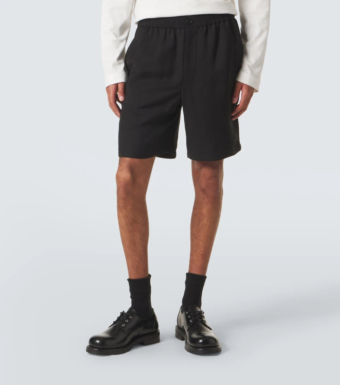 Ami Paris - Ami De Cœur gabardine shorts
