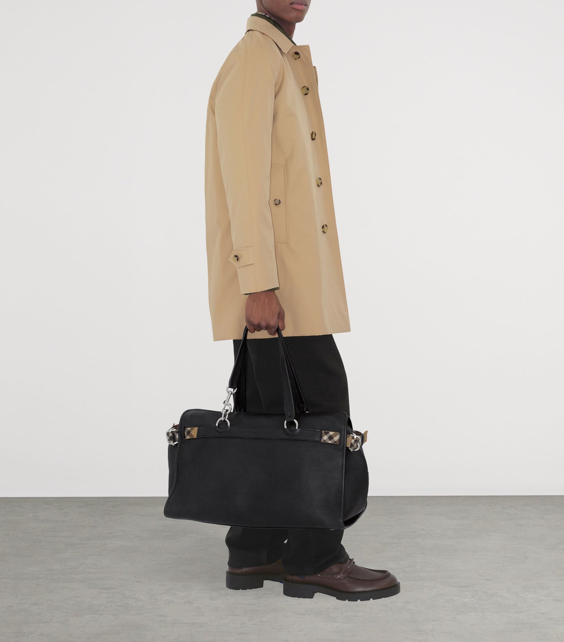 Burberry Yellow Cotton Camden Heritage Short Car Coat