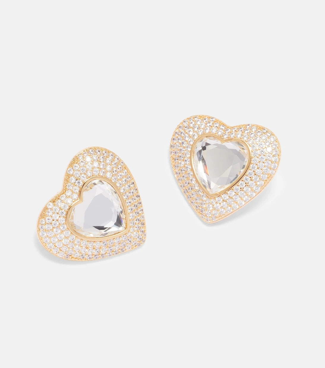 Self-Portrait - Crystal-embellished earrings