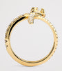 Yellow Gold and Diamond Sophia Snake Ring
