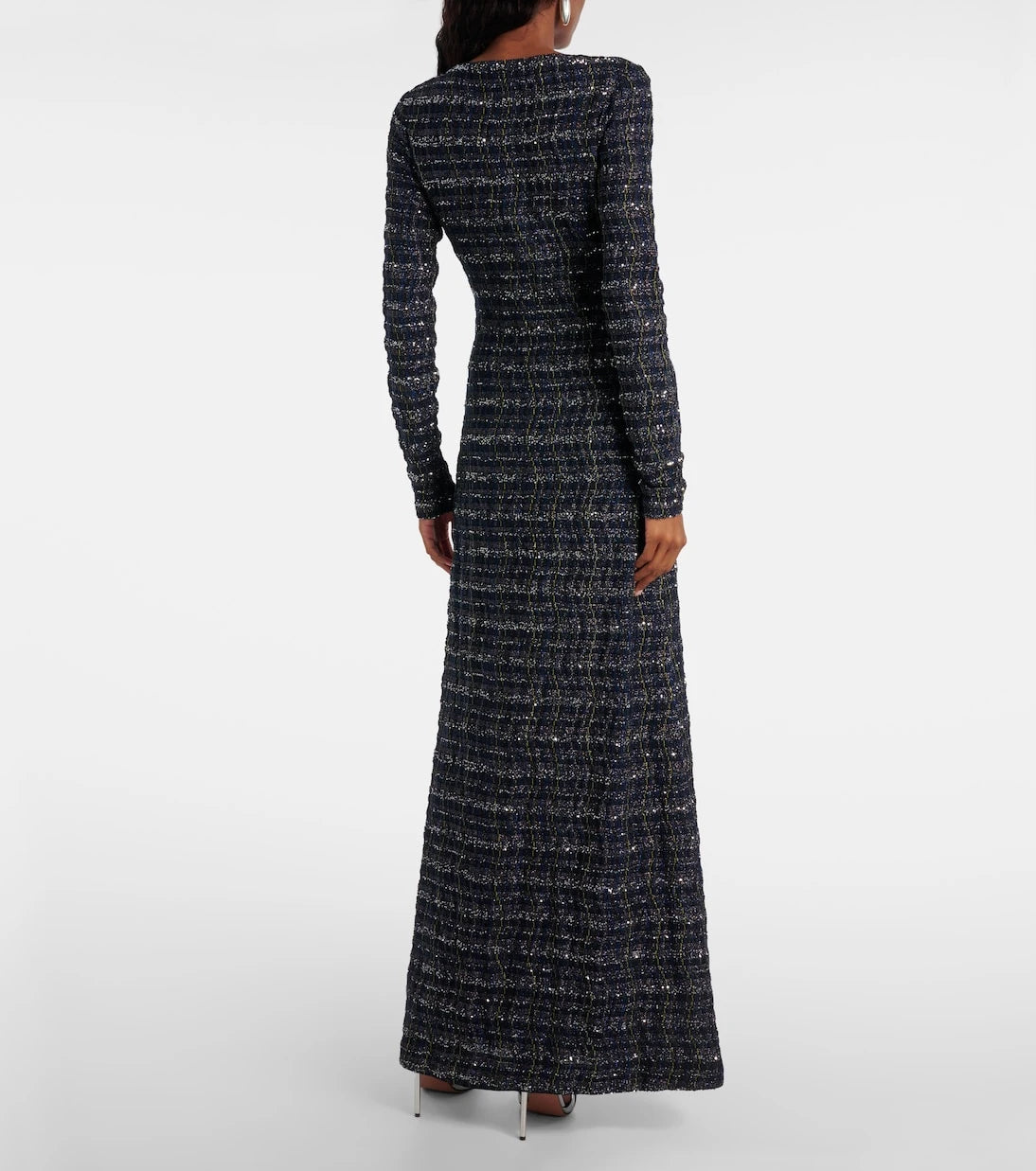 Missoni - فستان ماكسي من التويد المحبوك بقصات