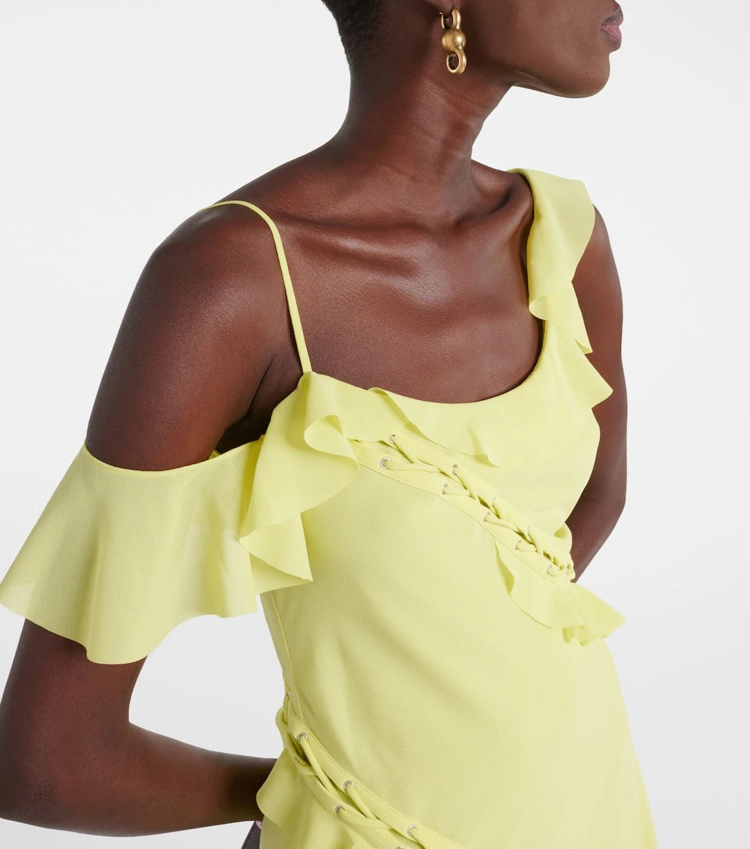 Acne Studios - Ruffled asymmetric minidress