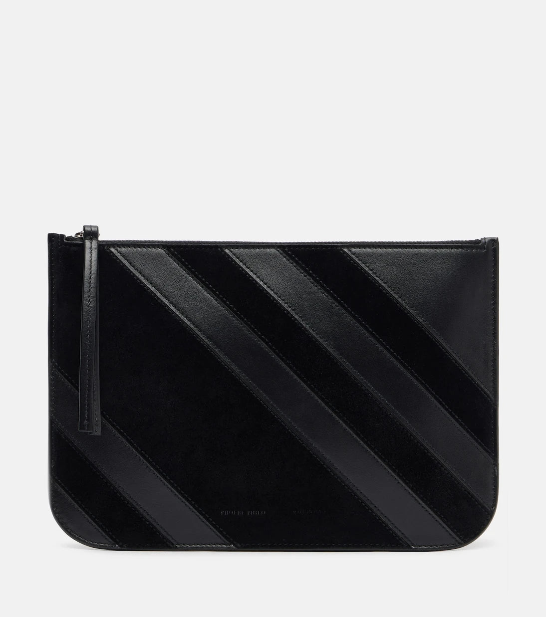 Phoebe Philo - Pocket leather and suede pouch