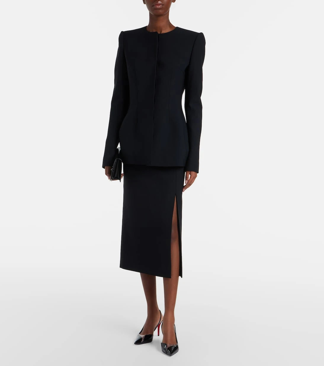 Mugler - تنورة قلم رصاص بفتحات