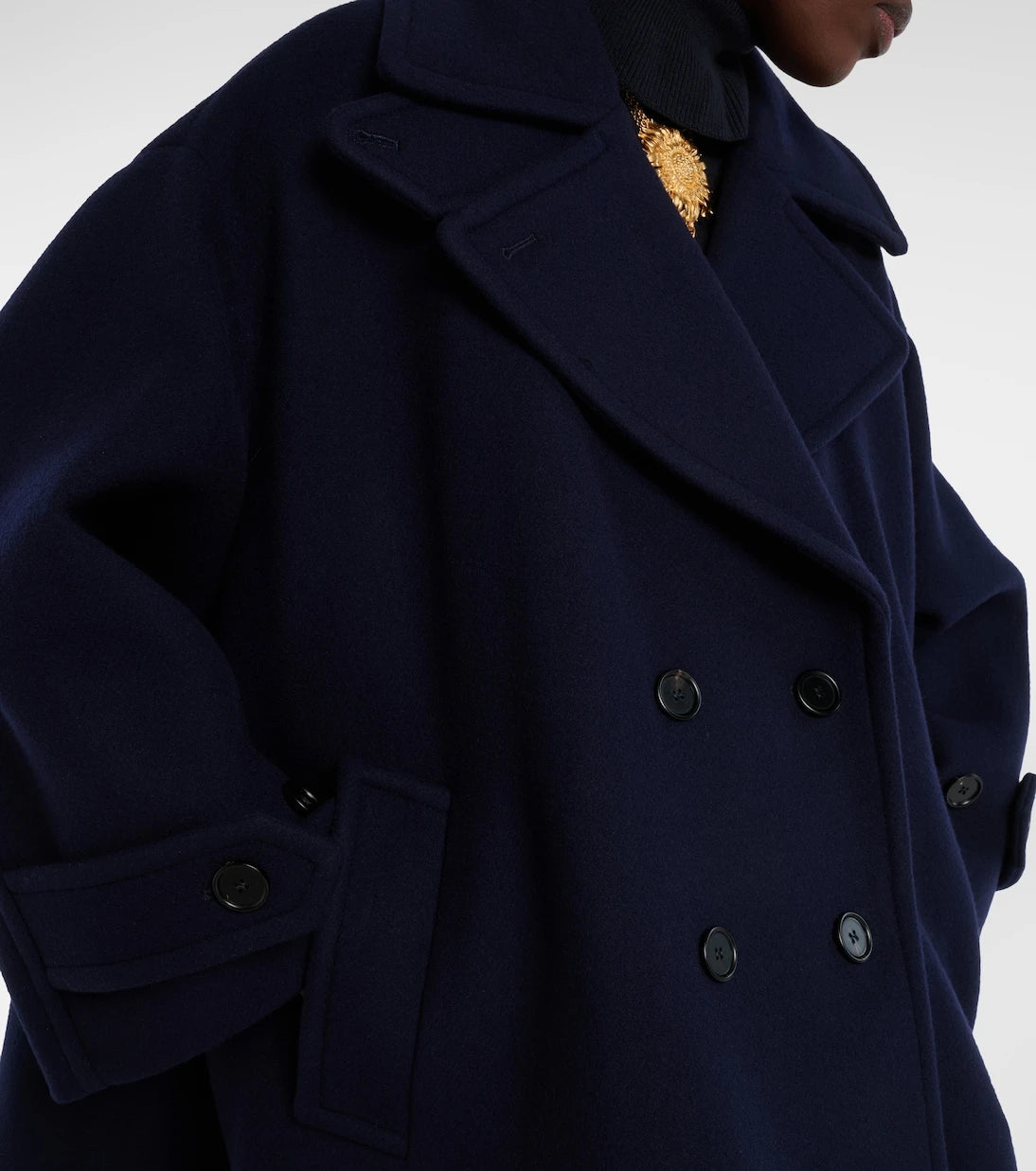 Chloé - Double-breasted oversized wool-blend coat
