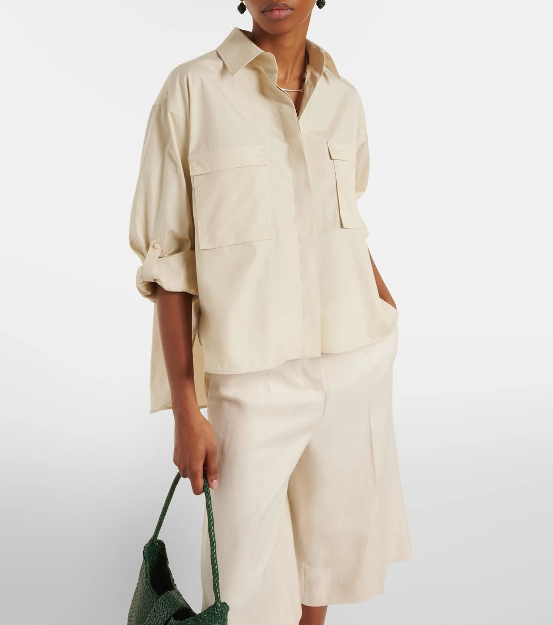 Max Mara - Tenue cotton poplin shirt
