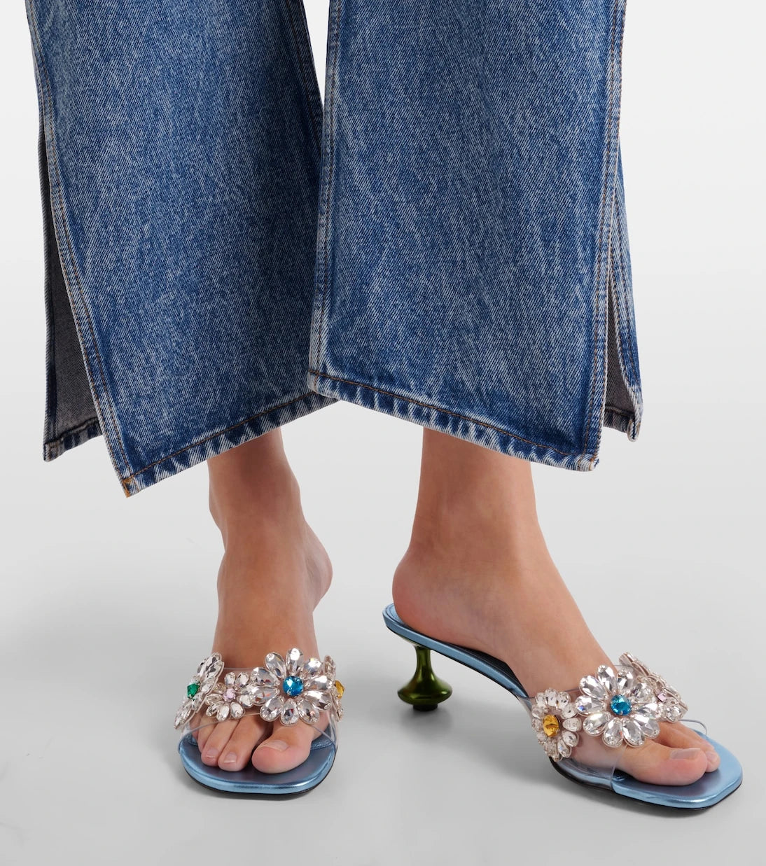 Loewe - Paula's Ibiza Toy Crystal Flowers mules