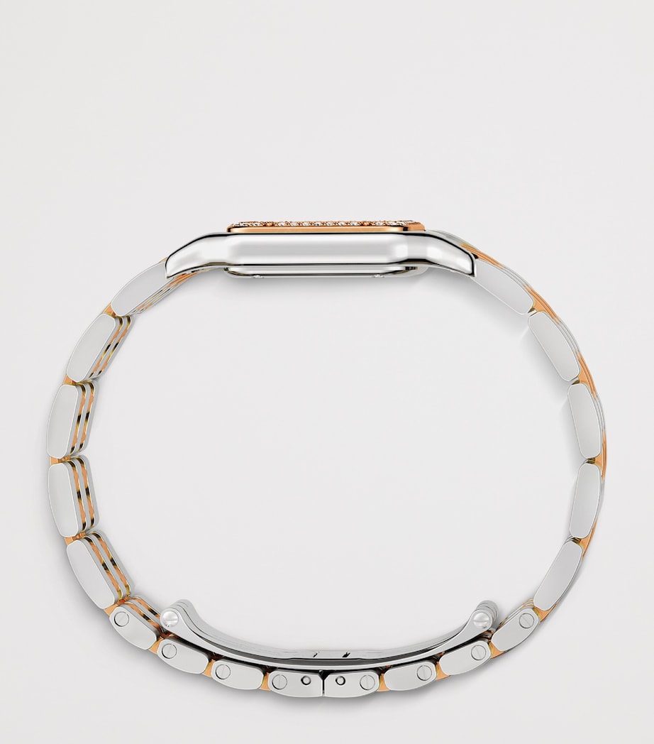 Medium Rose Gold and Diamond Panthère de Cartier Watch 27mm