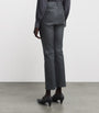 Grey Lambskin Duke Slim Trousers
