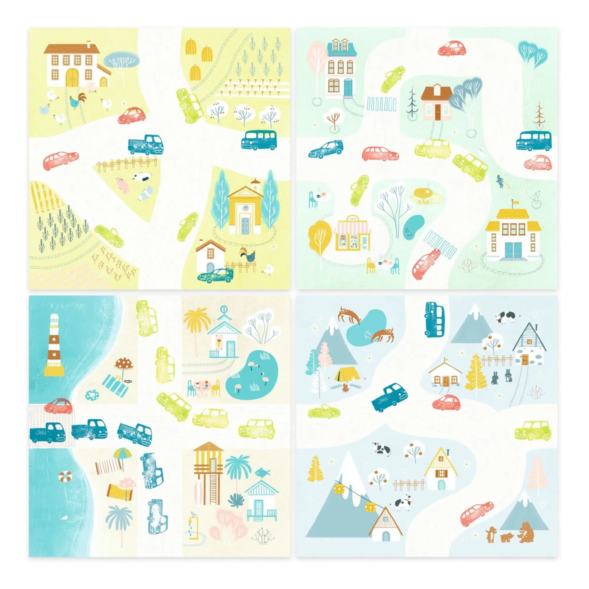 Djeco - Traffic Stamp Activity Kit
