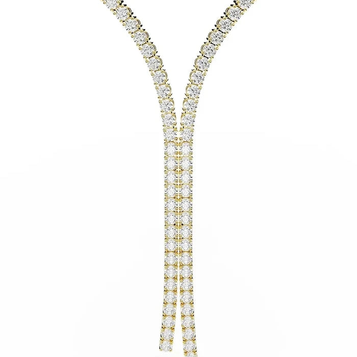 Swarovski kadın altın kaplama zirkon kolye MATRIX