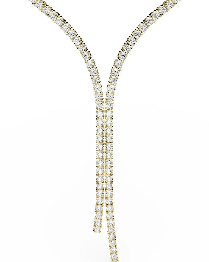 Swarovski kadın altın kaplama zirkon kolye MATRIX