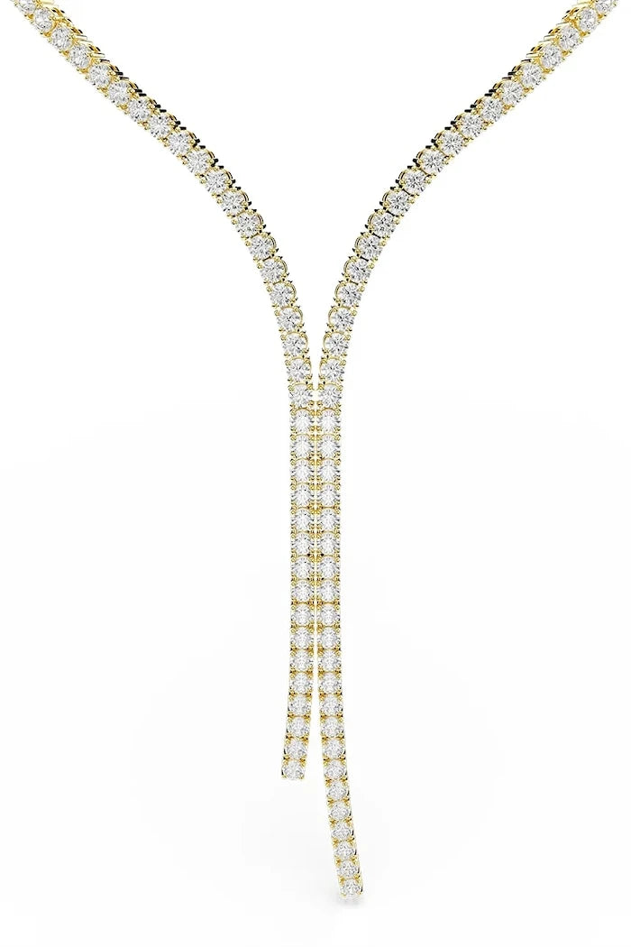Swarovski kadın altın kaplama zirkon kolye MATRIX