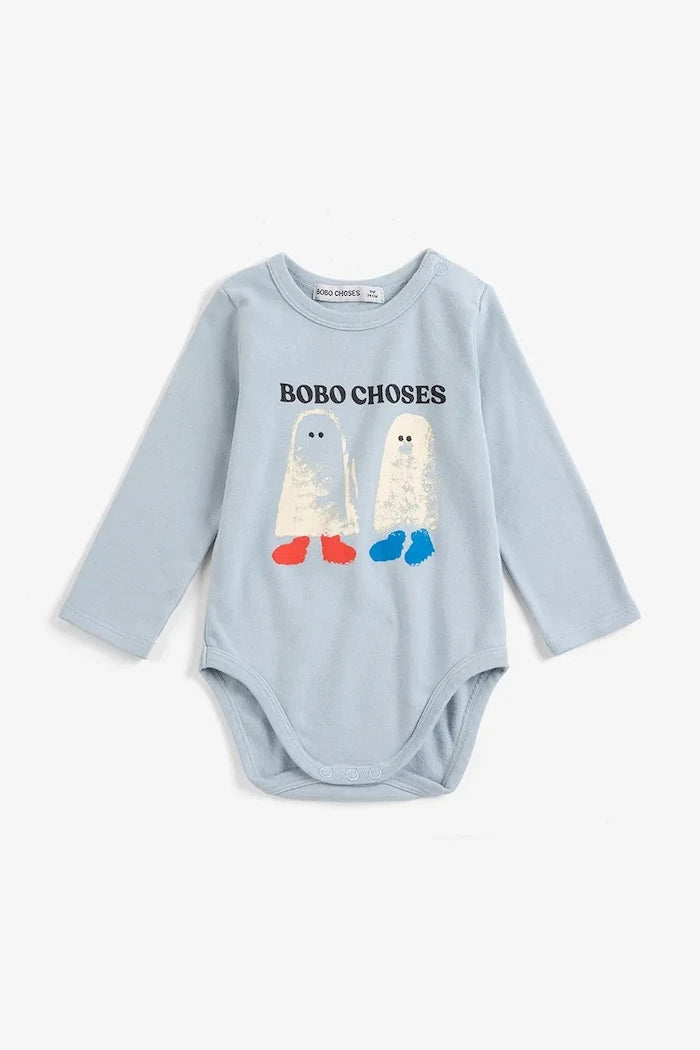 Bobo Choses çocuk pamuk ve elastan body Booty Ghosts