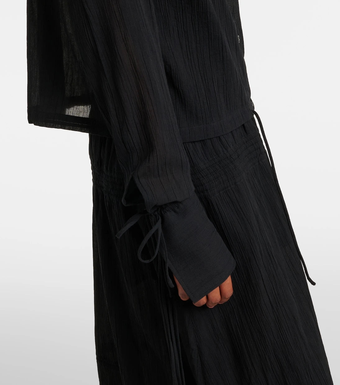 Toteme - Cropped cotton shirt