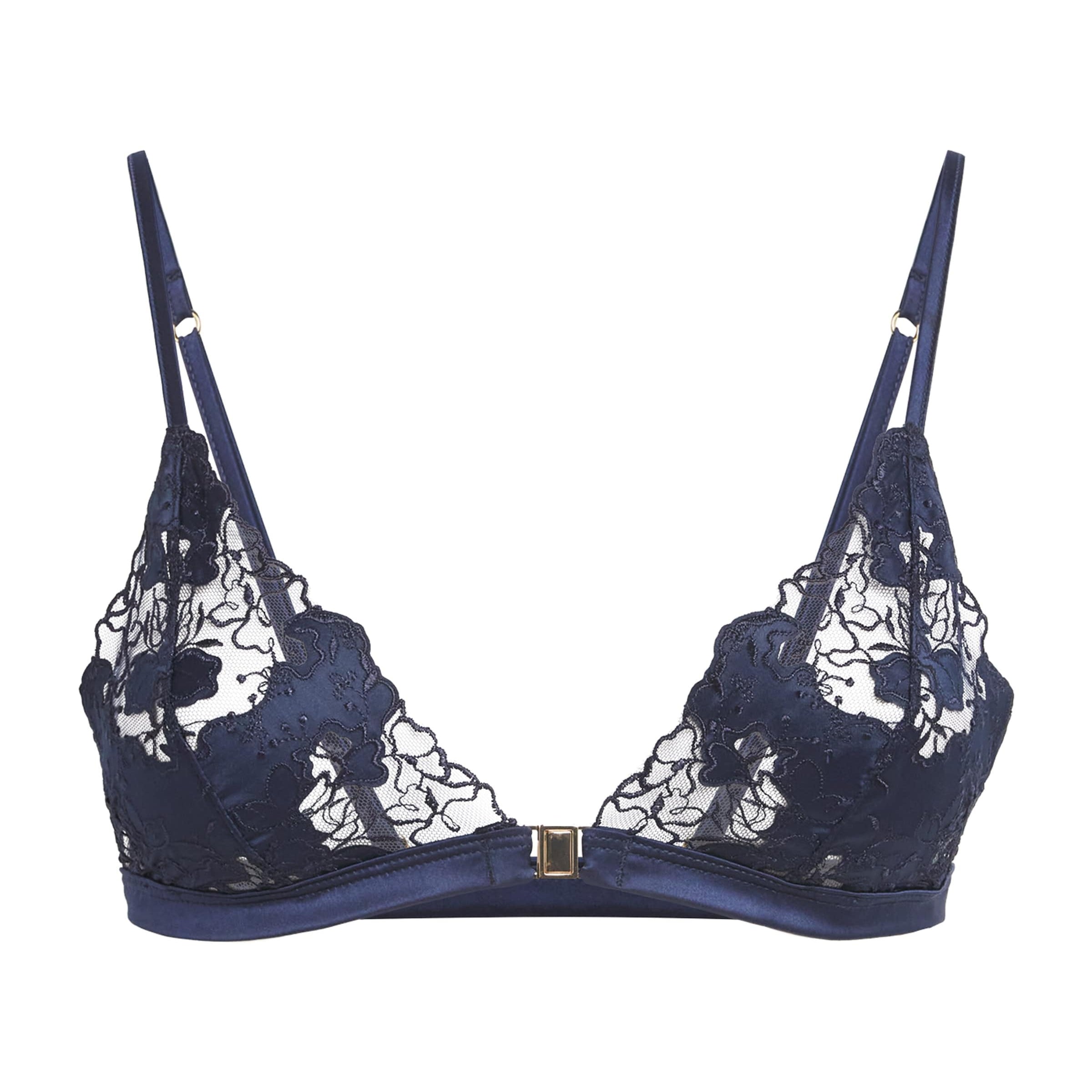 Navy Arella Soft-Cup Bra