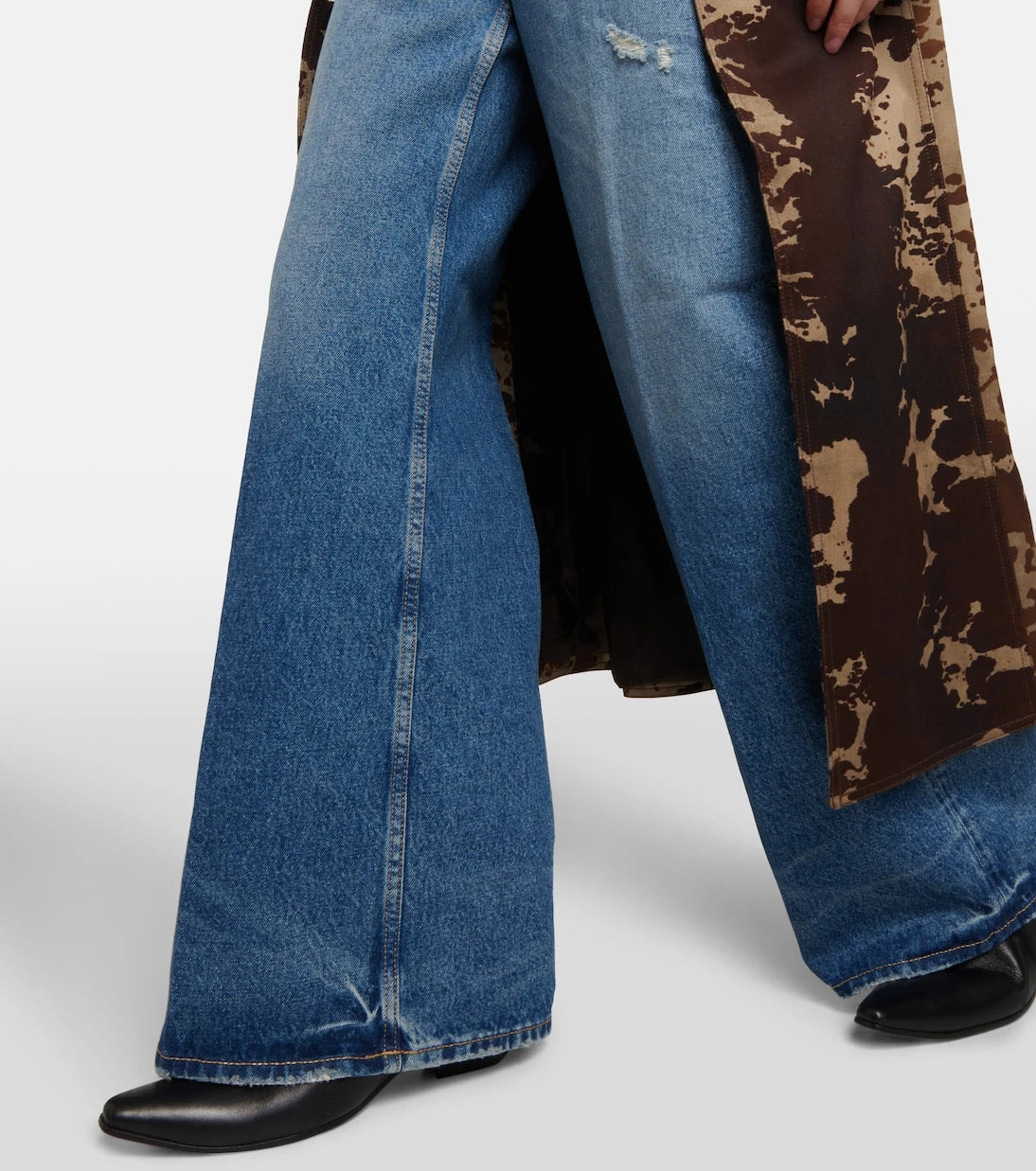 Acne Studios - جينز بخصر عالٍ وقصة أرجل واسعة 2022F