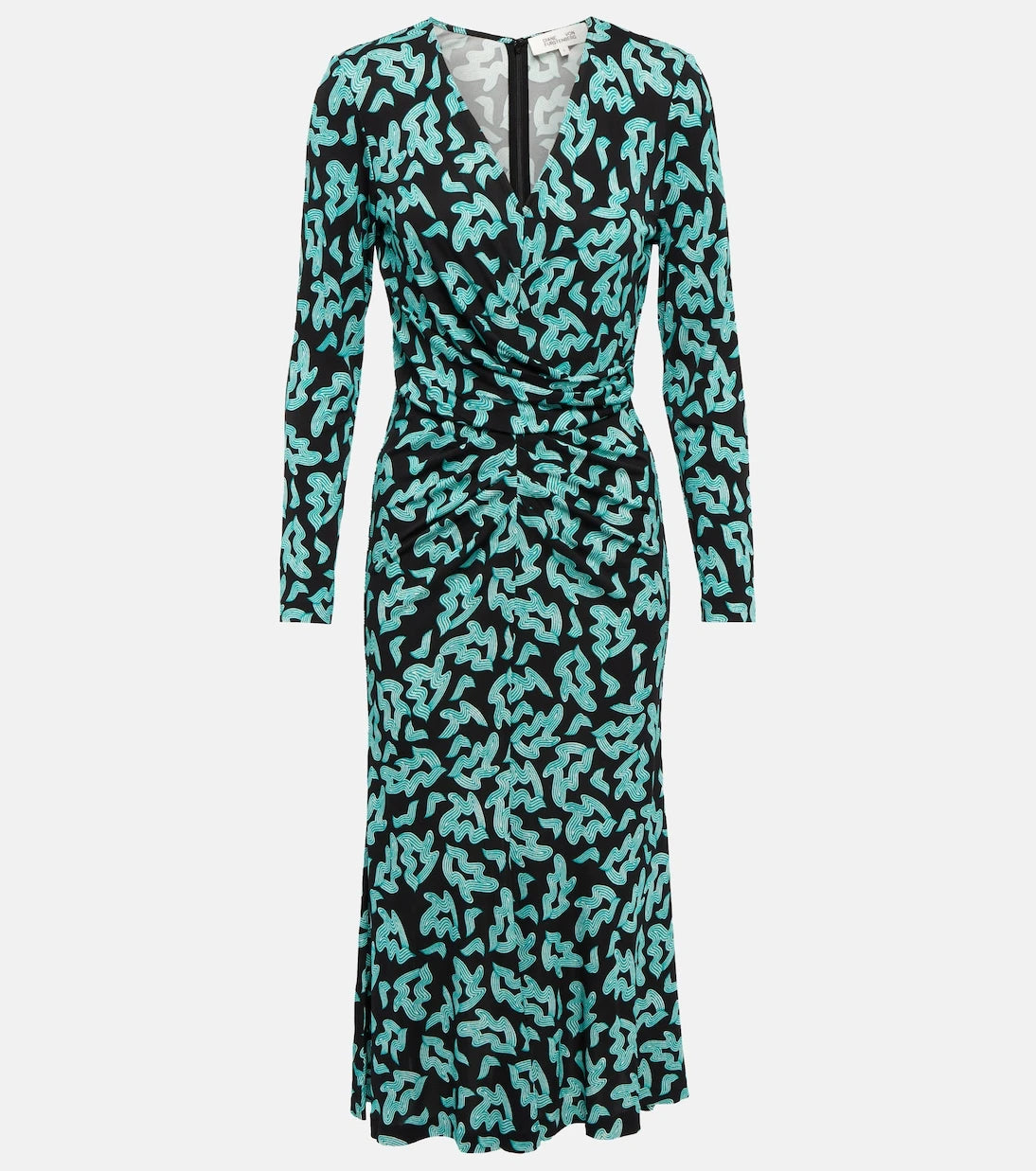 Diane von Furstenberg - Printed ruched midi dress