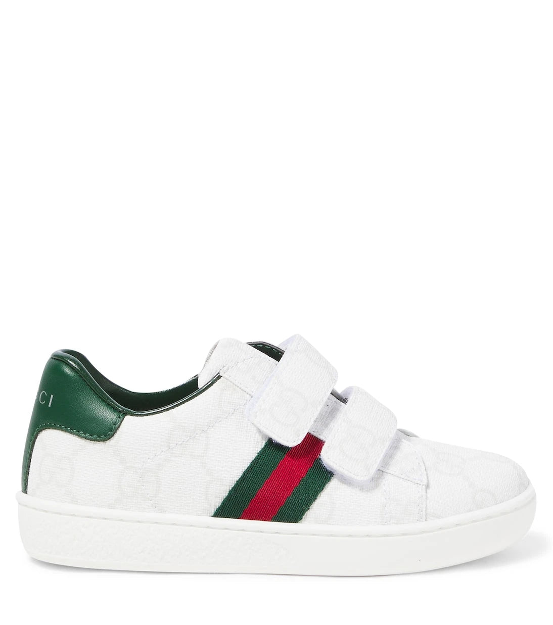 Gucci Kids - Web leather sneakers