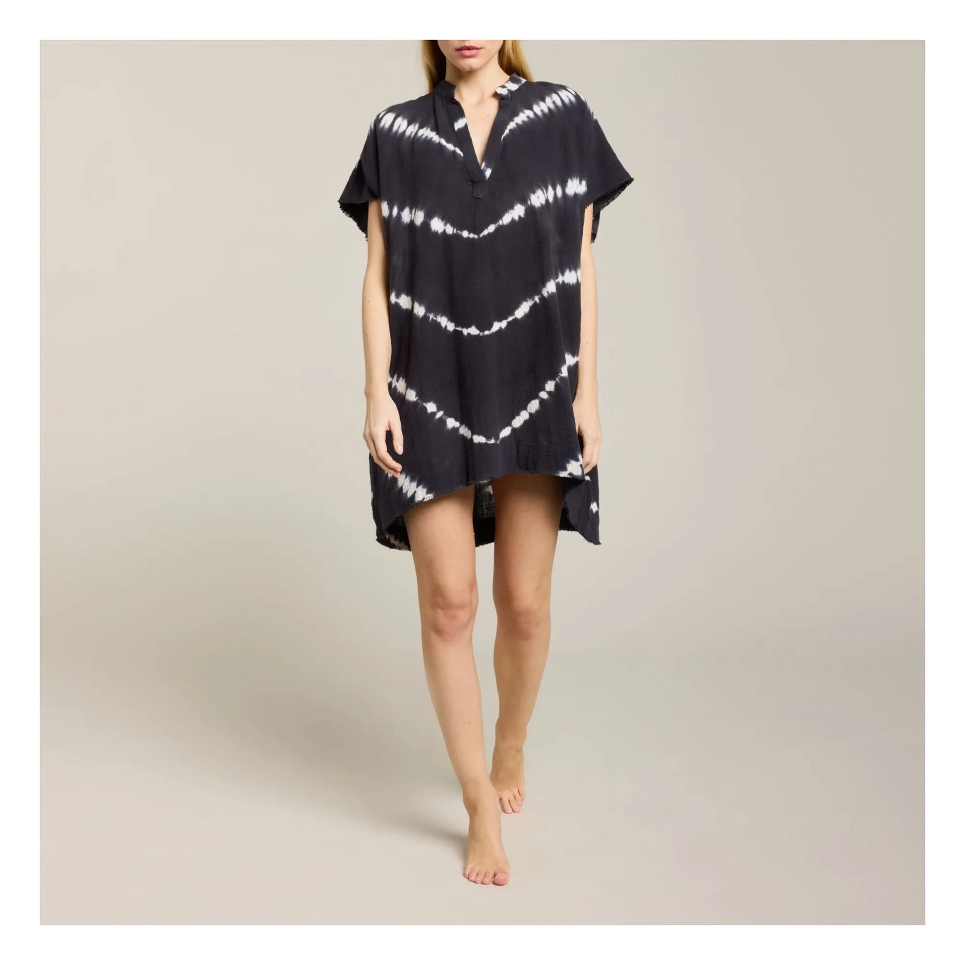 Maison Saint Julien - Propriano Tie &amp; Dye Tunic | Classic navy