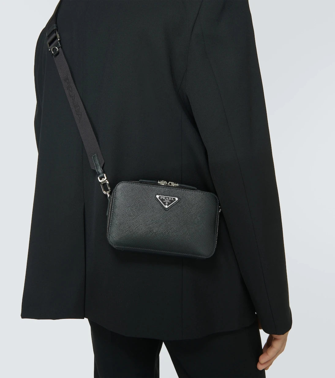 Prada - Brique deri çapraz çanta