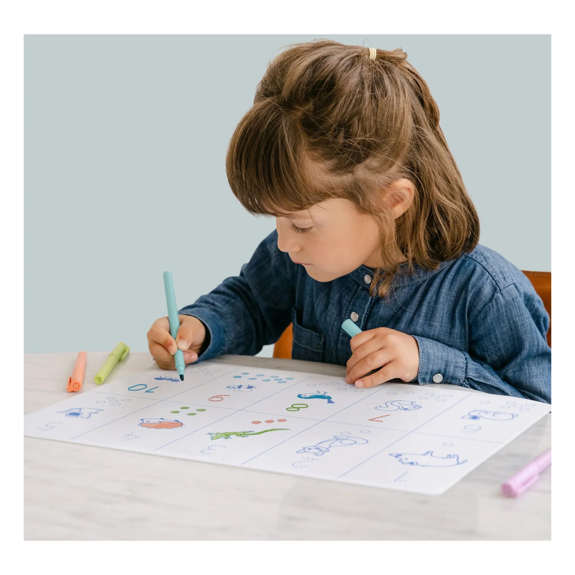 Superpetit - Numbers coloring placemat