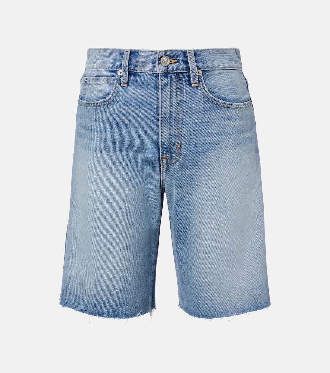 Slvrlake - Bermuda Cut Off frayed denim shorts