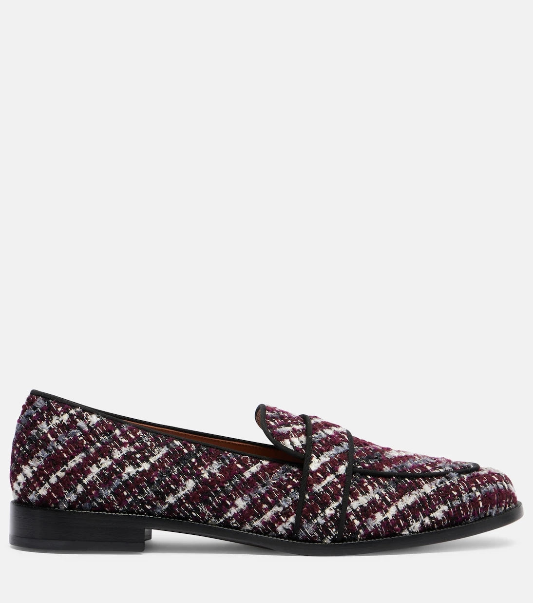 Aquazzura - Martin tweed loafers