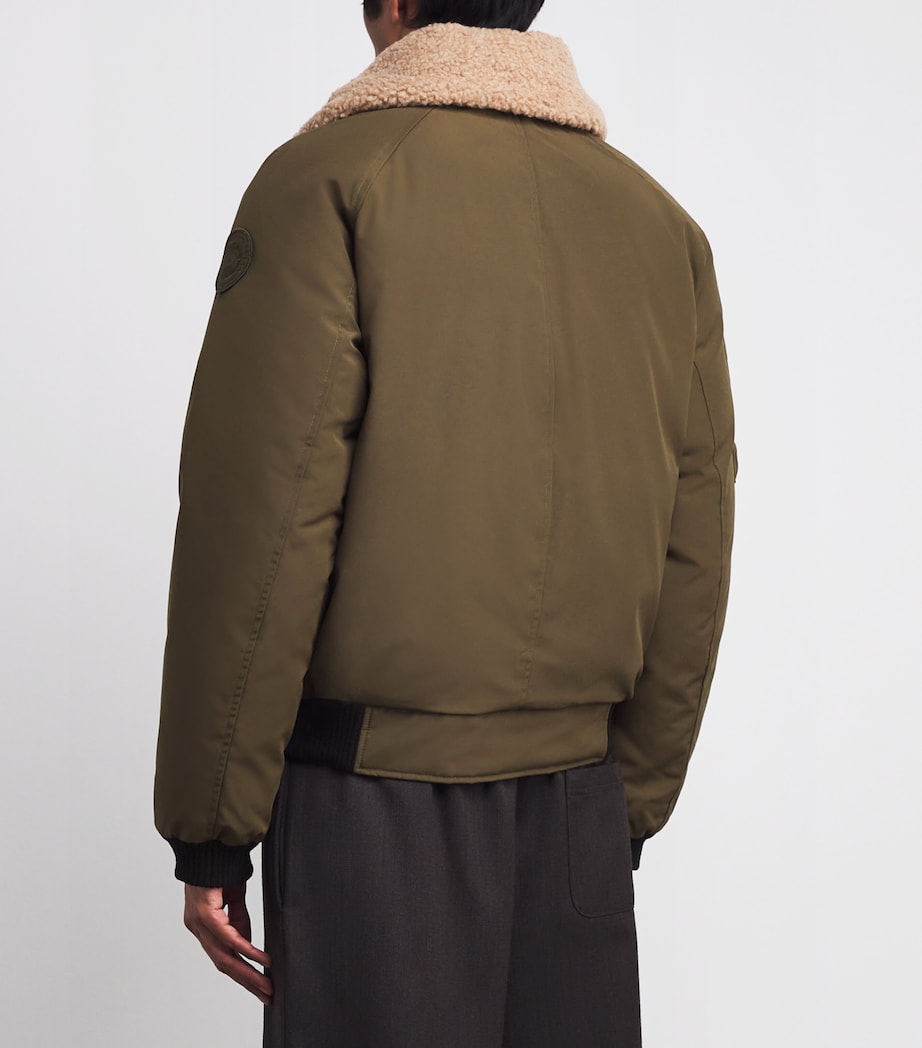 Green Down Chilliwack Aviator Bomber Jacket