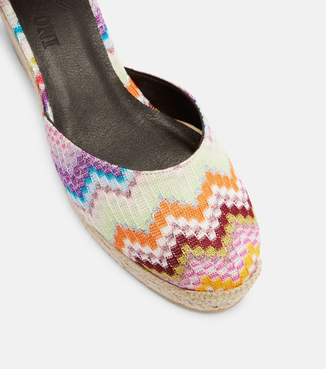 Missoni - Eva 60 Zigzag lamé espadrille wedges
