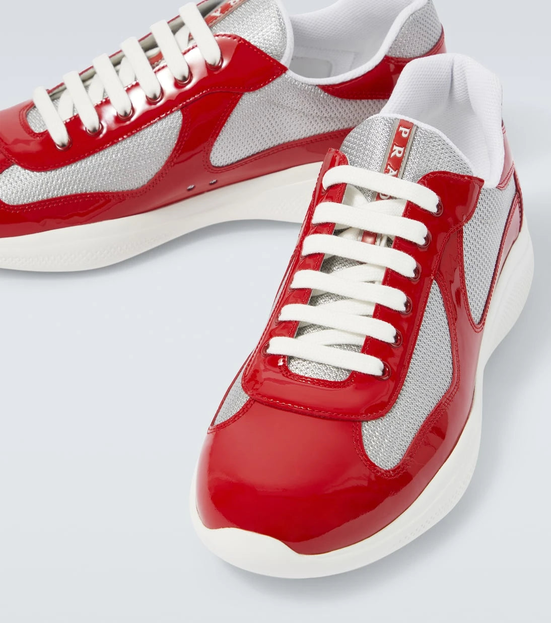 Prada - America's Cup leather-trimmed sneakers