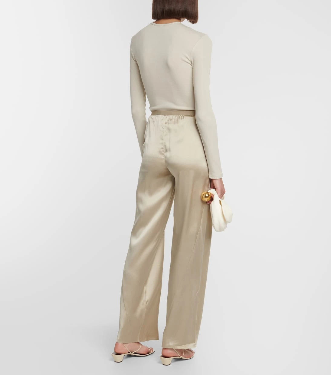 Christopher Esber - Silk satin straight pants