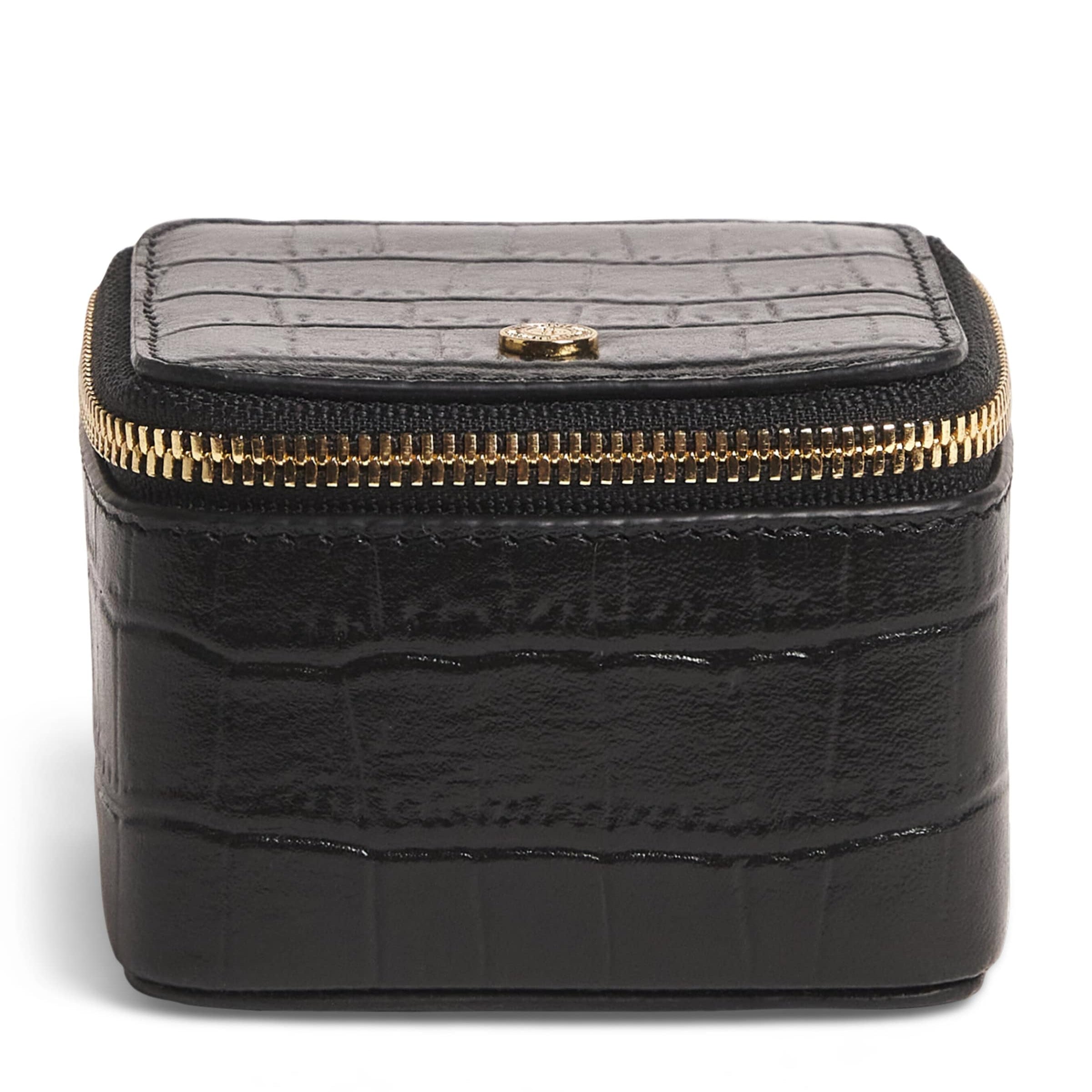 Black Small Leather Trinket Box