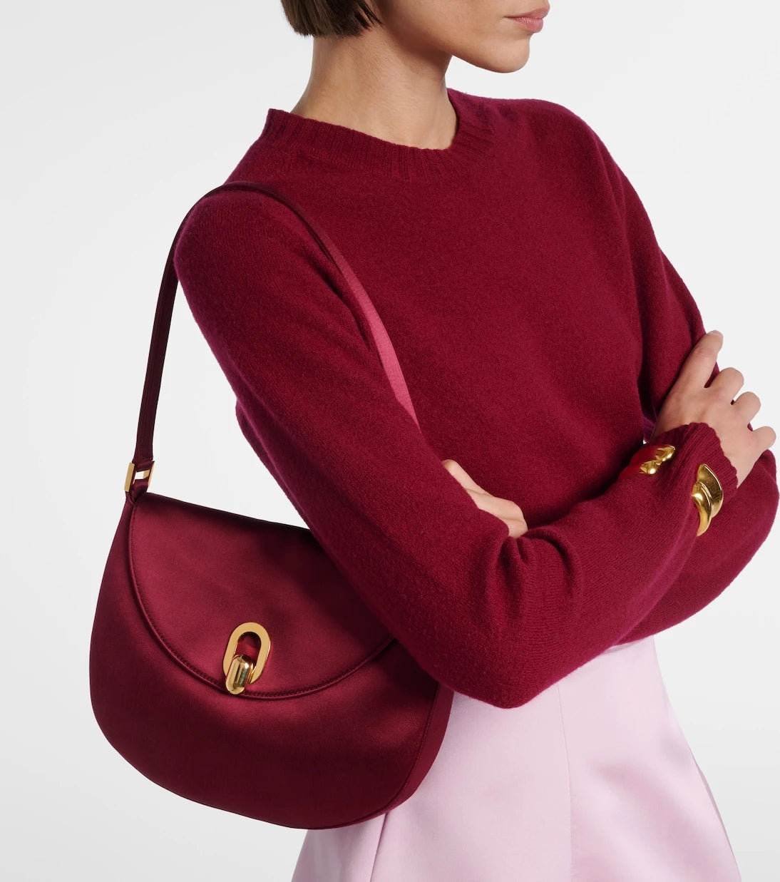 Savette - Tondo Small satin shoulder bag