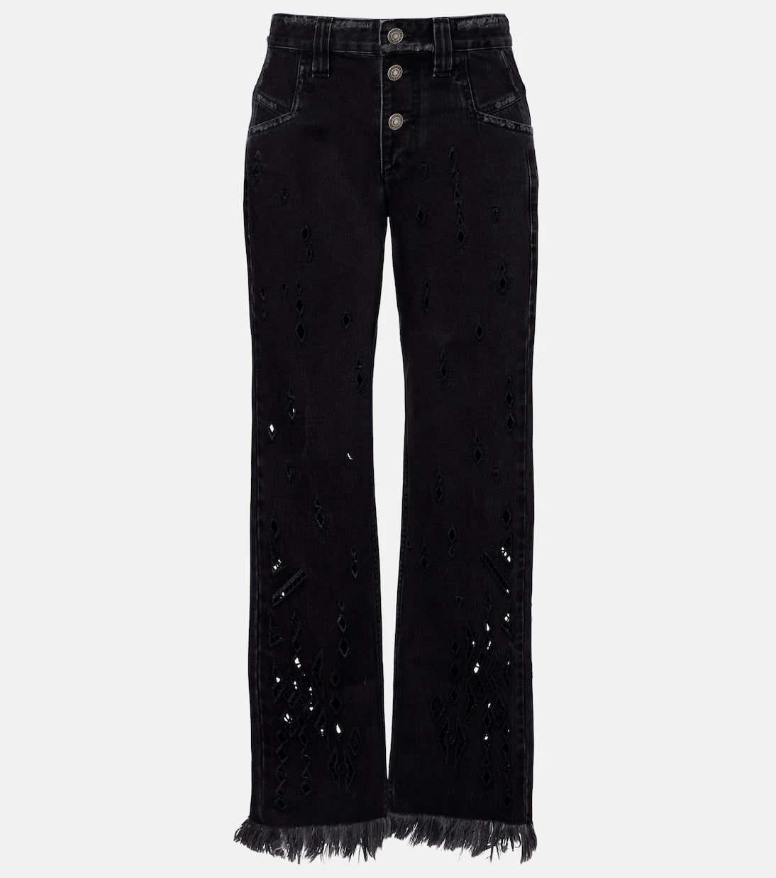 Isabel Marant - Amia broderie anglaise flared jeans