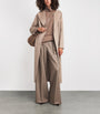 Stretch-Cashmere Wide-Leg Trousers TURTLEDOVE