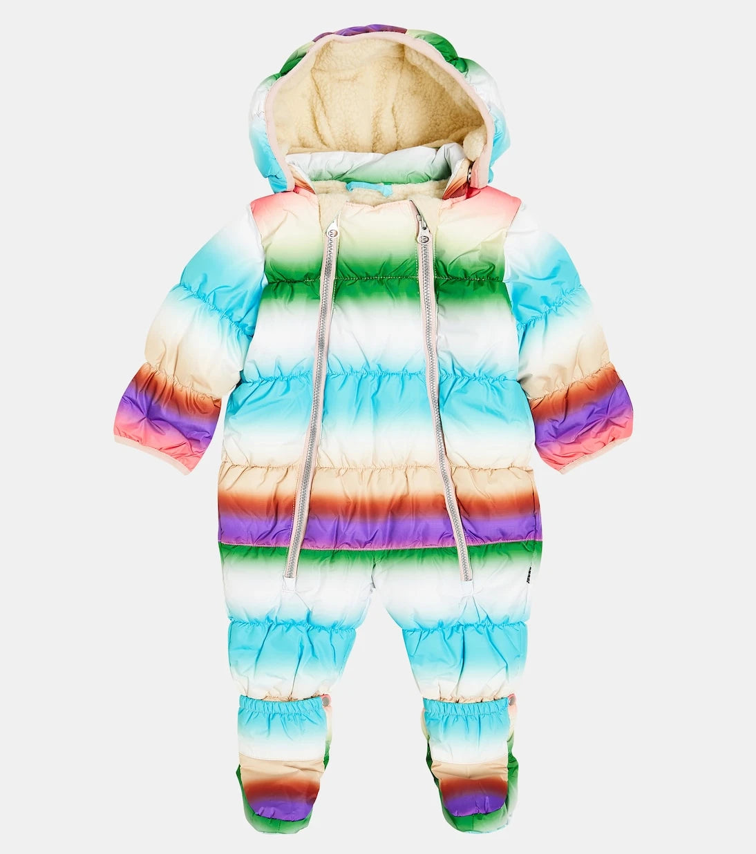 Molo - Baby Hebe striped snowsuit